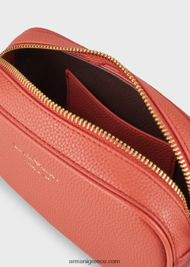 γυναίκες Armani Θήκη κάμερας deer-print με ιμάντα ώμου 4046R6627 καφέ