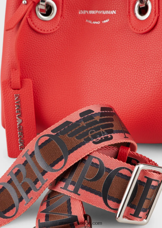 γυναίκες Armani μίνι τσάντα myea με στάμπα ελαφιού 4046R6599 πορτοκάλι
