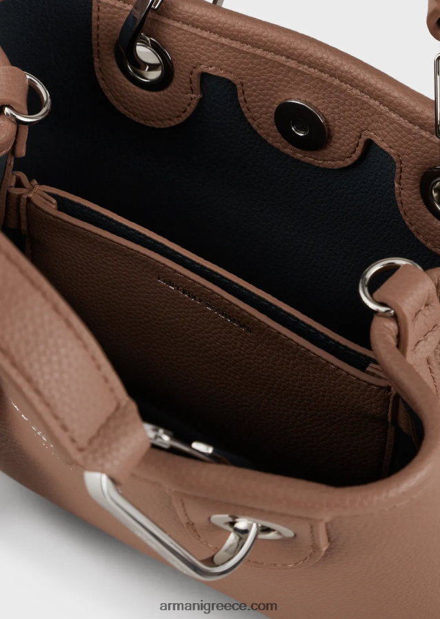 γυναίκες Armani μίνι τσάντα myea με στάμπα ελαφιού 4046R6601 καμήλα