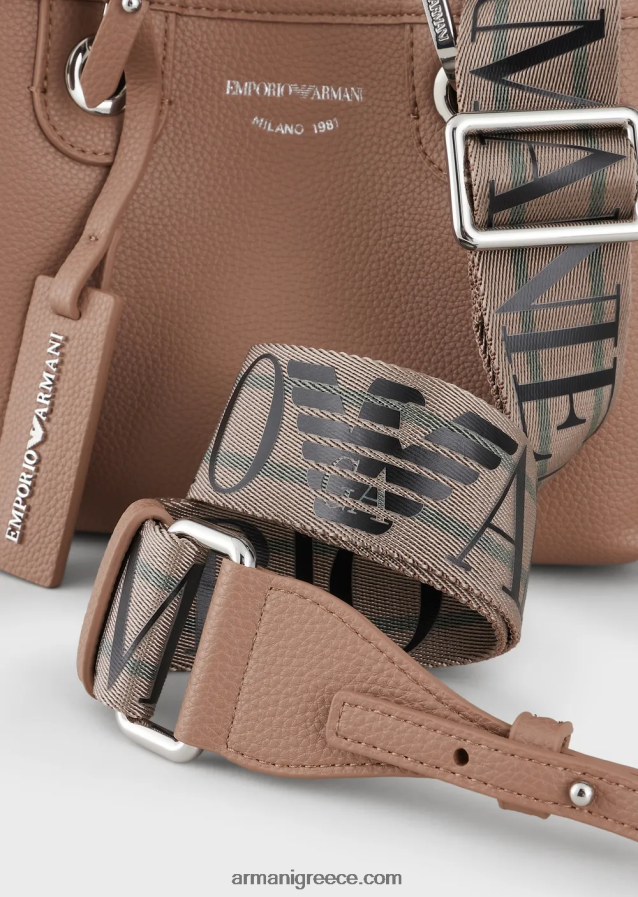 γυναίκες Armani μίνι τσάντα myea με στάμπα ελαφιού 4046R6601 καμήλα