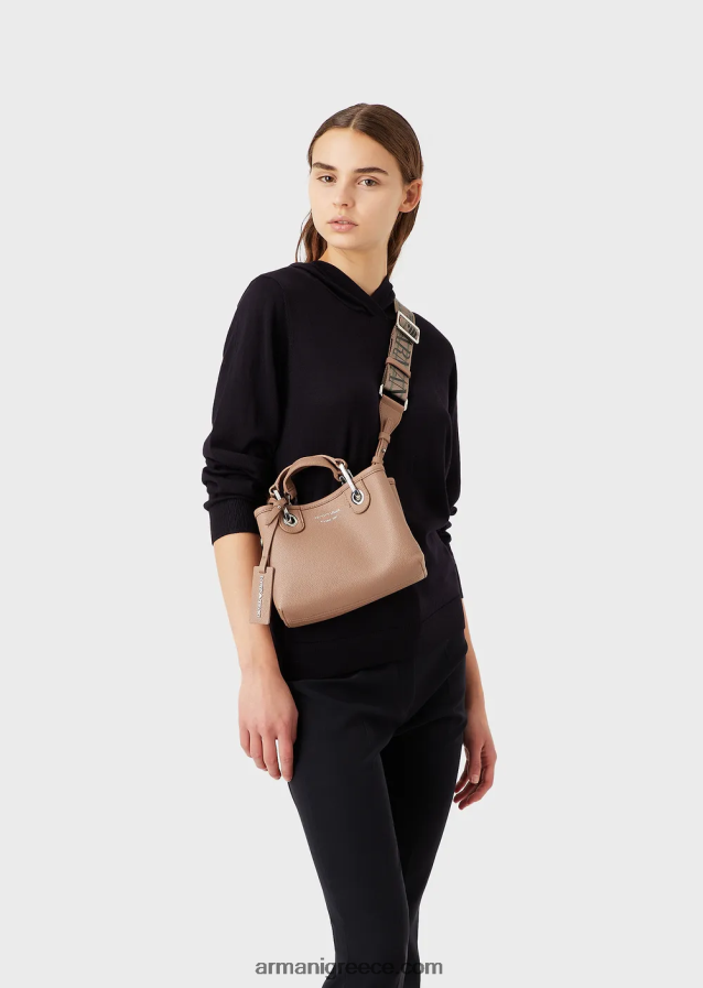γυναίκες Armani μίνι τσάντα myea με στάμπα ελαφιού 4046R6601 καμήλα