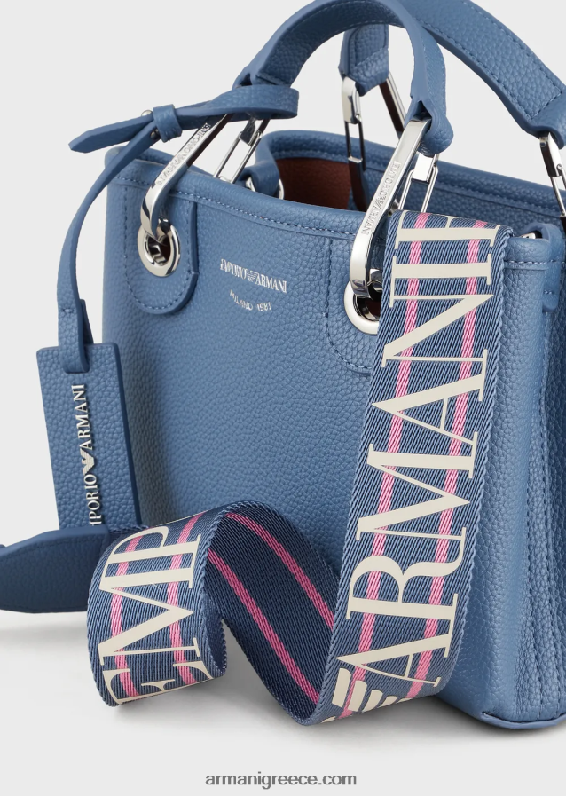 γυναίκες Armani μίνι τσάντα myea με στάμπα ελαφιού 4046R6604 μπλε