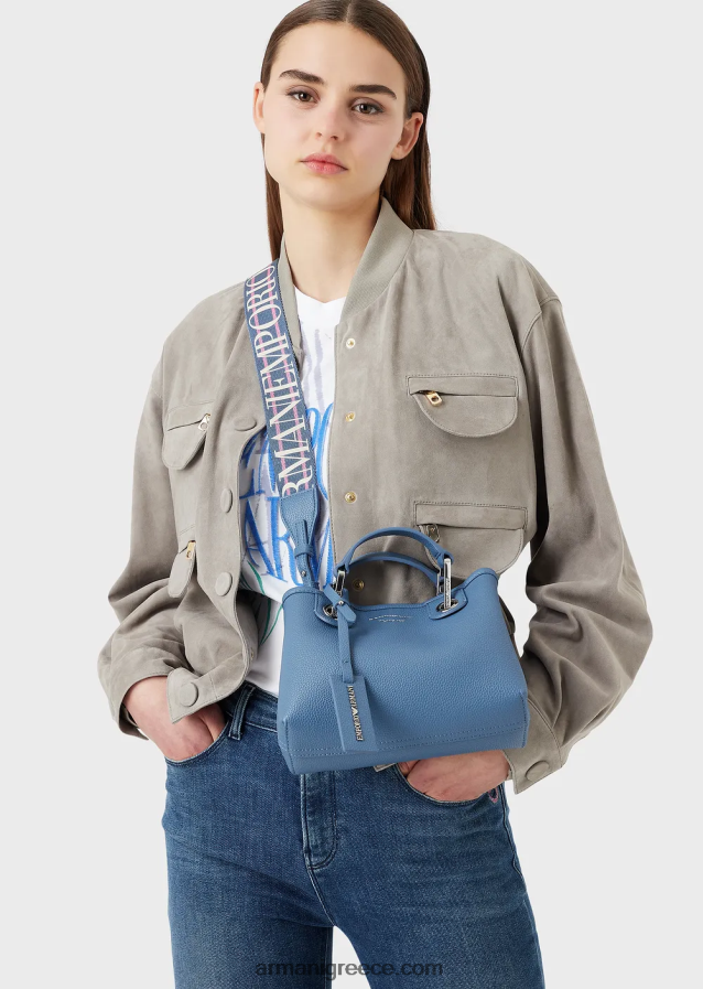 γυναίκες Armani μίνι τσάντα myea με στάμπα ελαφιού 4046R6604 μπλε