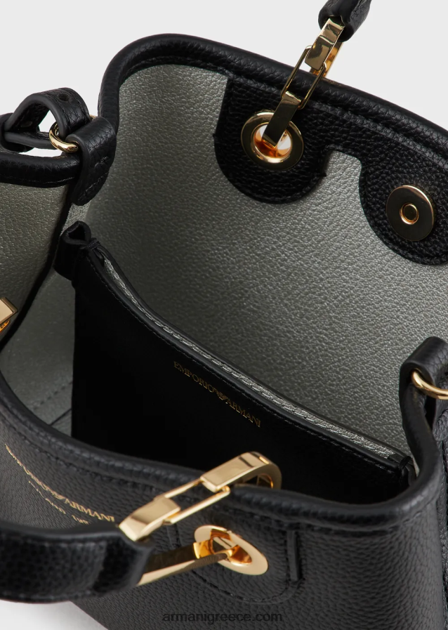 γυναίκες Armani μίνι τσάντα myea με στάμπα ελαφιού 4046R6606 βαθύ μαύρο