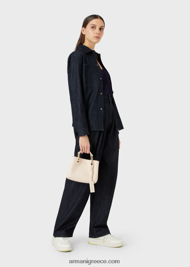 γυναίκες Armani μίνι τσάντα myea με στάμπα ελαφιού 4046R6608 γυμνός