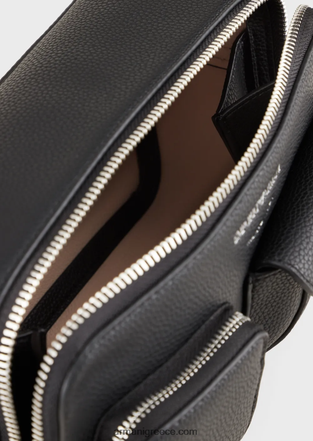 γυναίκες Armani Θήκη κάμερας myea με στάμπα ελαφιού με ιμάντα ώμου 4046R6617 μαύρος