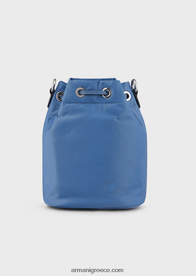 γυναίκες Armani ανακυκλωμένη νάιλον τσάντα με είδη πρώτης ανάγκης για ταξίδια 4046R6741 γαλανός