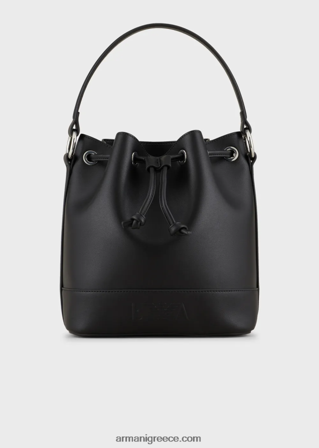 γυναίκες Armani bucket bag με ιμάντα ώμου 4046R6740 μαύρος