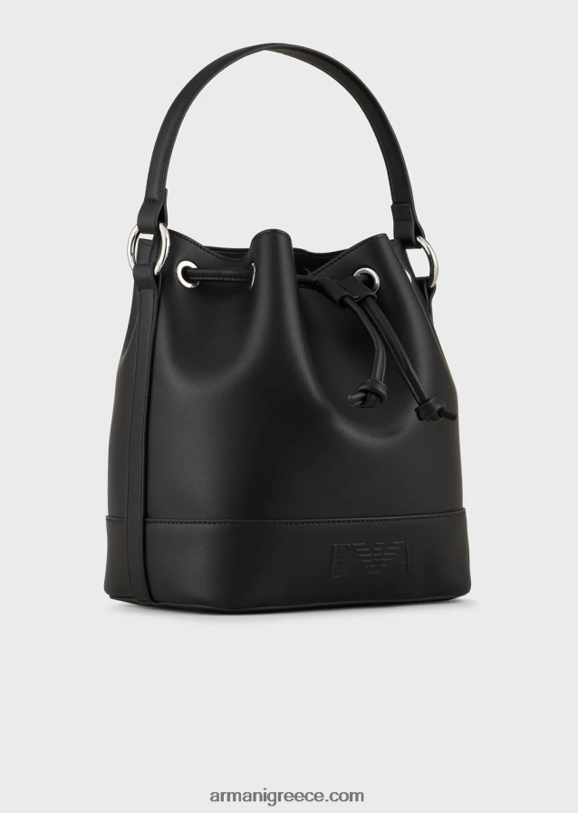 γυναίκες Armani bucket bag με ιμάντα ώμου 4046R6740 μαύρος