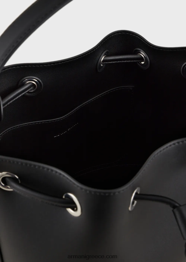 γυναίκες Armani bucket bag με ιμάντα ώμου 4046R6740 μαύρος