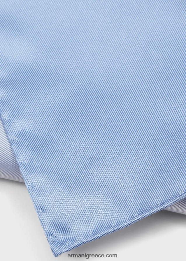 άνδρες Armani Μεταξωτό τετράγωνο τσέπης σε οθωμανικό στυλ 4046R62138 μπλε