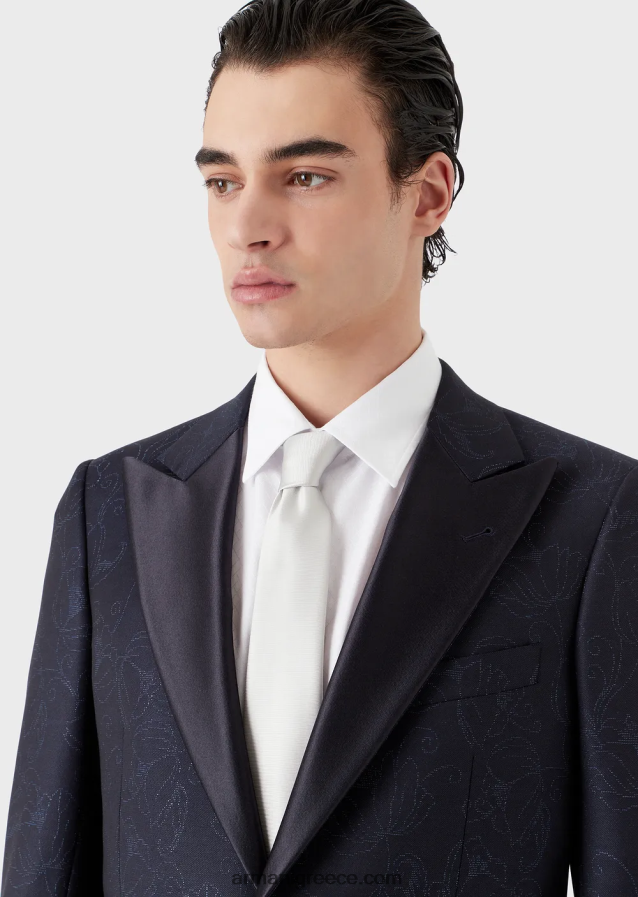 άνδρες Armani γραβάτα από καθαρό μετάξι οθωμανικού στιλ 4046R62141