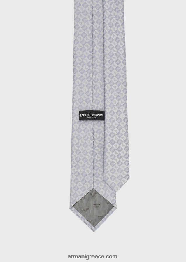 άνδρες Armani καθαρό μεταξωτό αετό και τσεκ ζακάρ γραβάτα 4046R62142