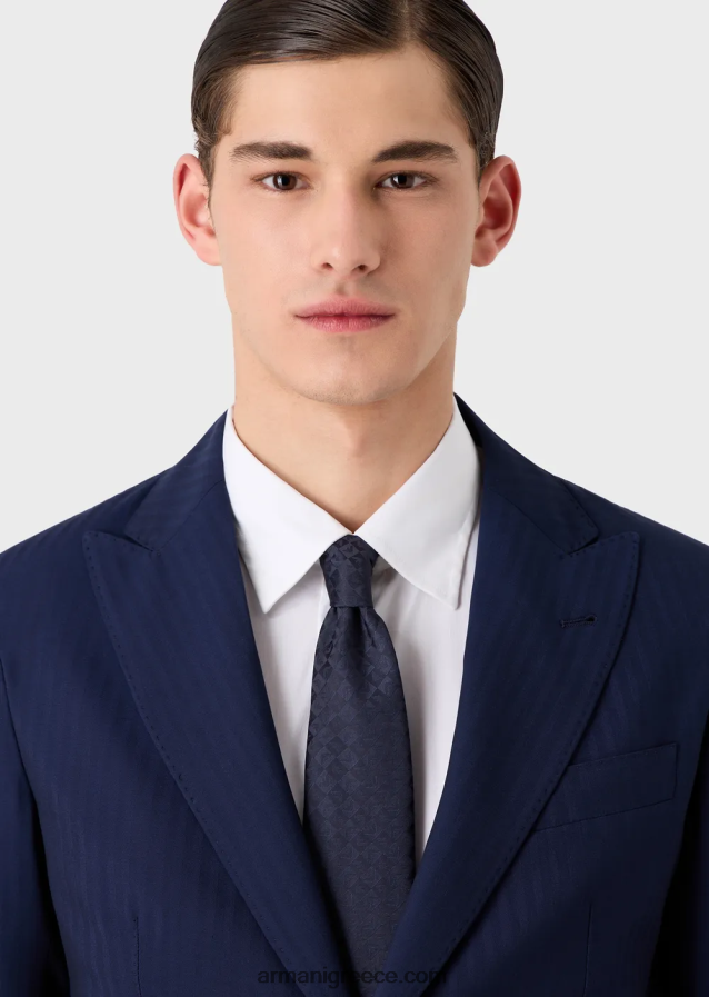 άνδρες Armani καθαρό μεταξωτό αετό και τσεκ ζακάρ γραβάτα 4046R62143