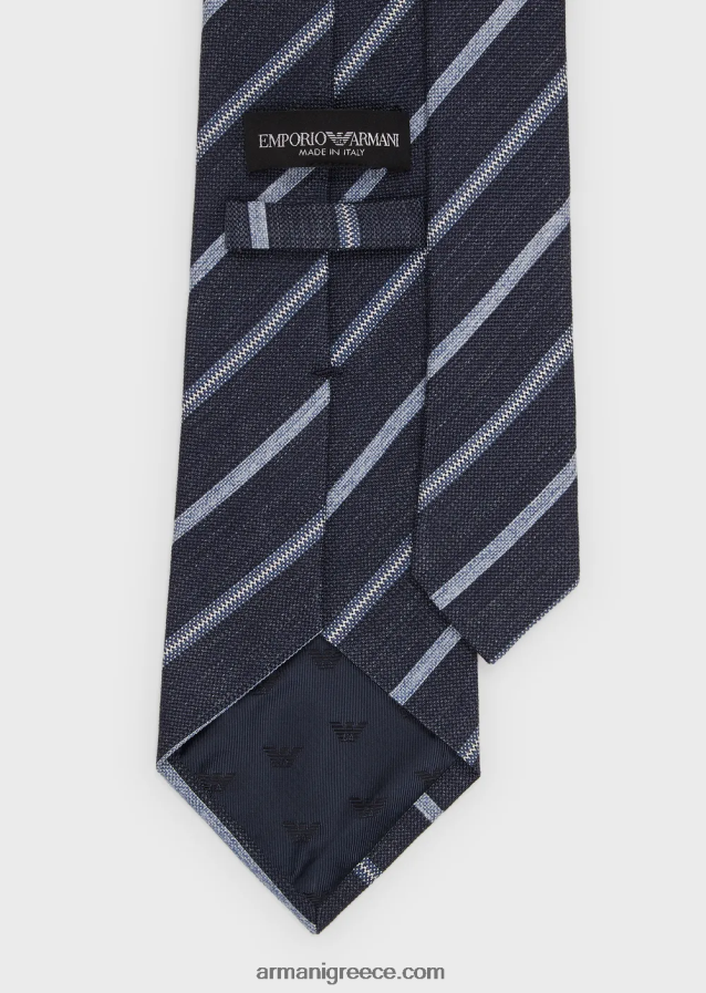 άνδρες Armani ριγέ ζακάρ γραβάτα από καθαρό μετάξι 4046R62147