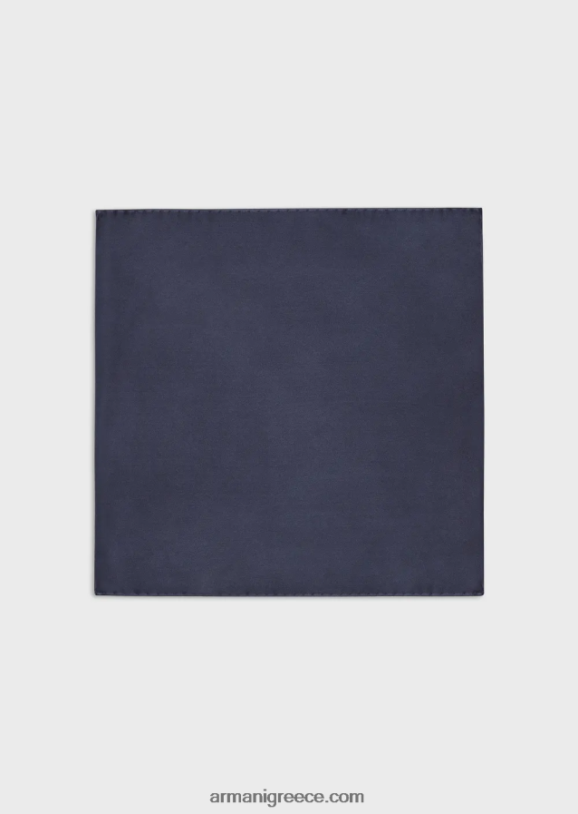 άνδρες Armani καθαρό μεταξωτό τετράγωνο τσέπης με μικρομοτίβο ζακάρ 4046R62156
