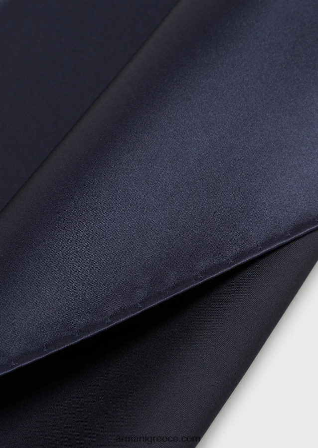 άνδρες Armani καθαρό μεταξωτό τετράγωνο τσέπης με μικρομοτίβο ζακάρ 4046R62156