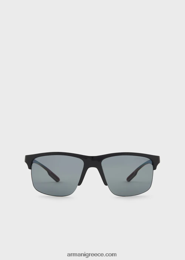 άνδρες Armani ορθογώνια γυαλιά ηλίου 4046R62268 μαύρος