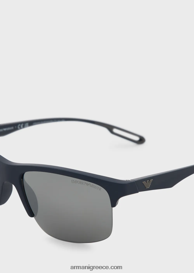 άνδρες Armani ορθογώνια γυαλιά ηλίου 4046R62270 ΠΟΛΕΜΙΚΟ ΝΑΥΤΙΚΟ