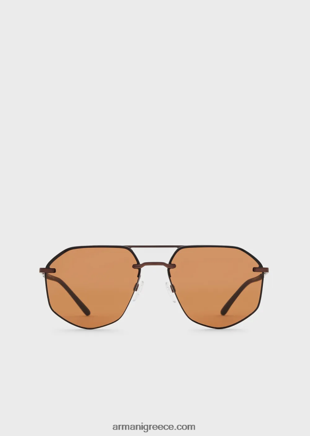 άνδρες Armani γυαλιά ηλίου αεροπόρου 4046R62282