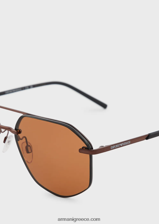 άνδρες Armani γυαλιά ηλίου αεροπόρου 4046R62282