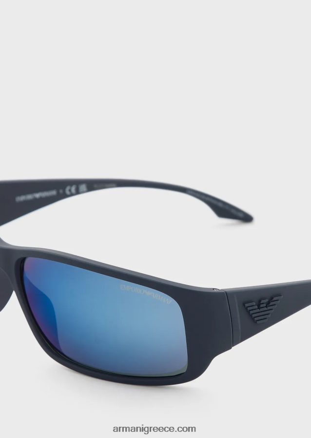 άνδρες Armani ορθογώνια γυαλιά ηλίου 4046R62288 ΠΟΛΕΜΙΚΟ ΝΑΥΤΙΚΟ