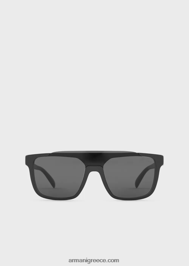 άνδρες Armani τετράγωνα γυαλιά ηλίου 4046R62321 μαύρος