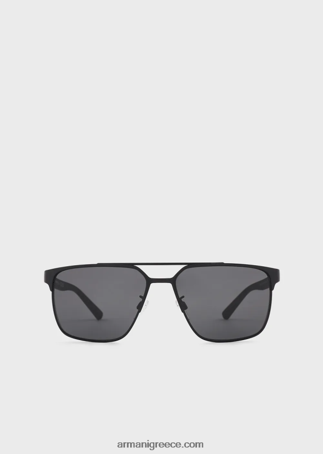 άνδρες Armani τετράγωνα γυαλιά ηλίου 4046R62322 μαύρος