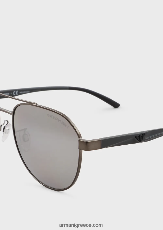 άνδρες Armani γυαλιά ηλίου αεροπόρου 4046R62326