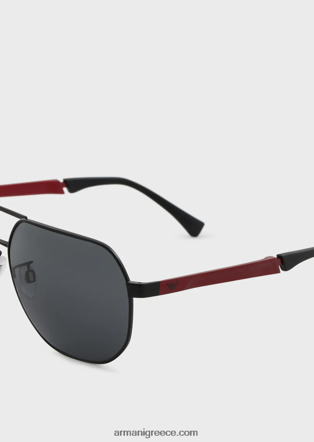 άνδρες Armani πιλοτικά γυαλιά ηλίου 4046R62332 σκούρο γκρίζο