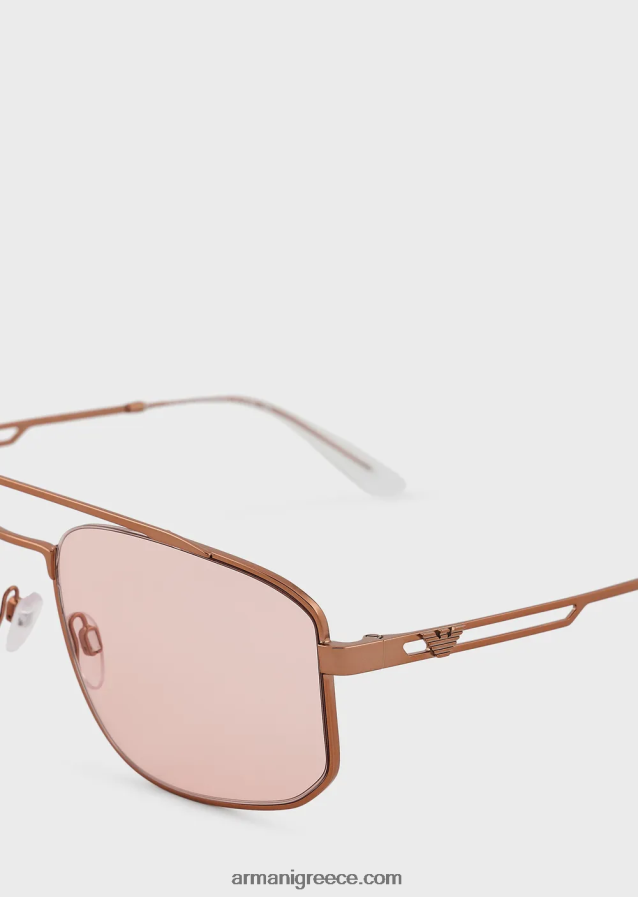 άνδρες Armani ορθογώνια γυαλιά ηλίου 4046R62334