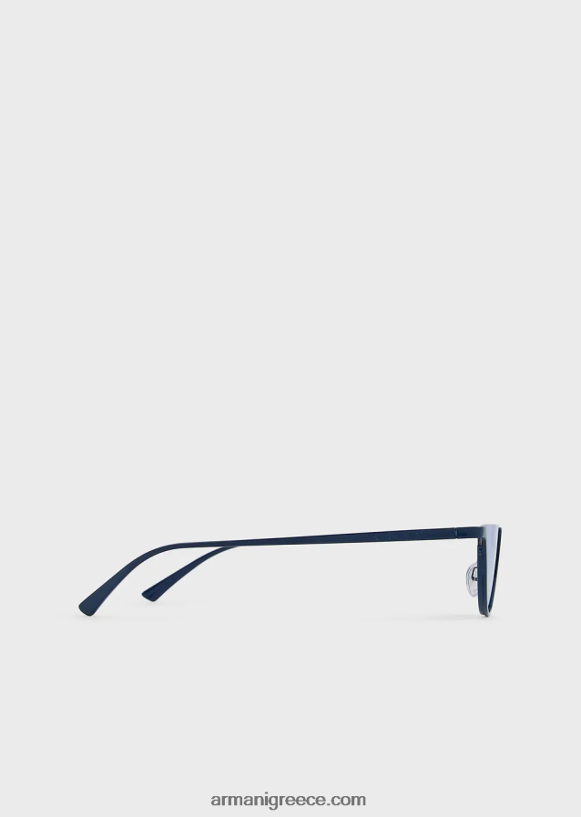 άνδρες Armani οβάλ γυαλιά ηλίου 4046R62348 μπλε