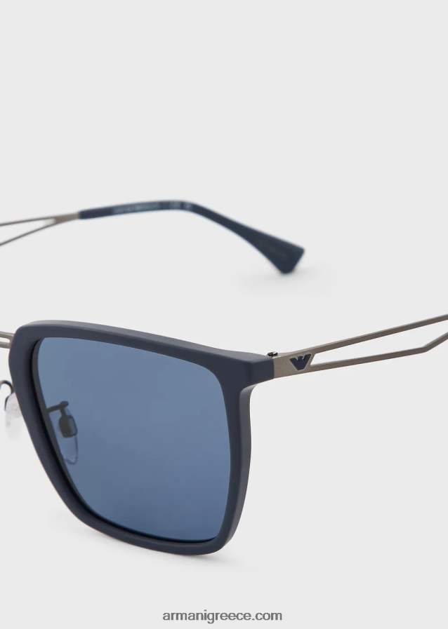 άνδρες Armani τετράγωνα γυαλιά ηλίου 4046R62358 ΠΟΛΕΜΙΚΟ ΝΑΥΤΙΚΟ