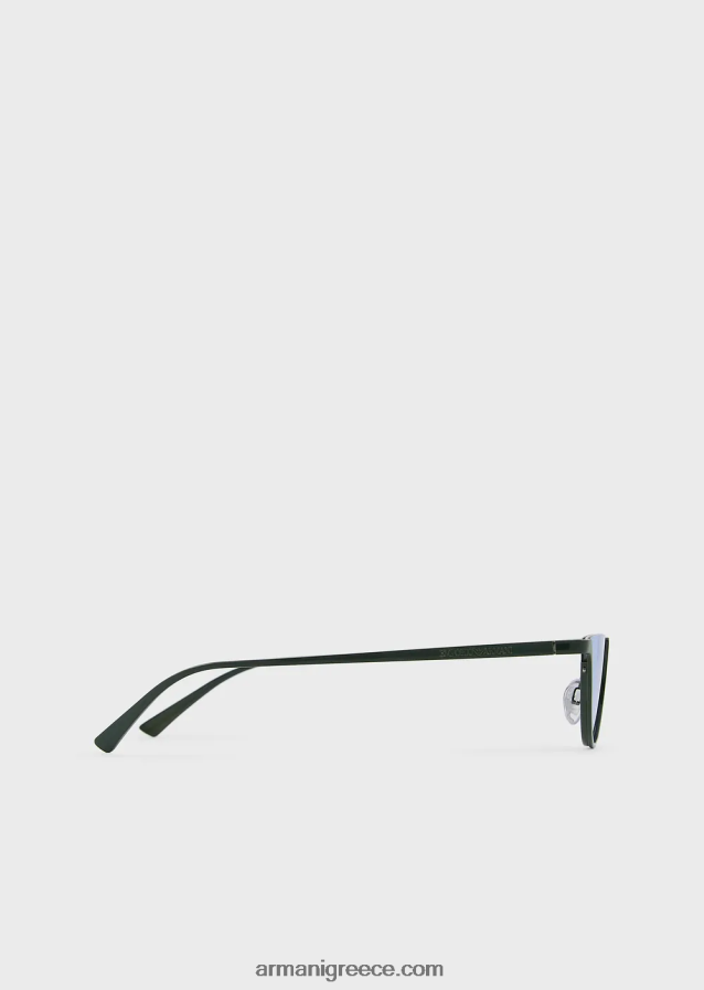 άνδρες Armani οβάλ γυαλιά ηλίου 4046R62361 πράσινος
