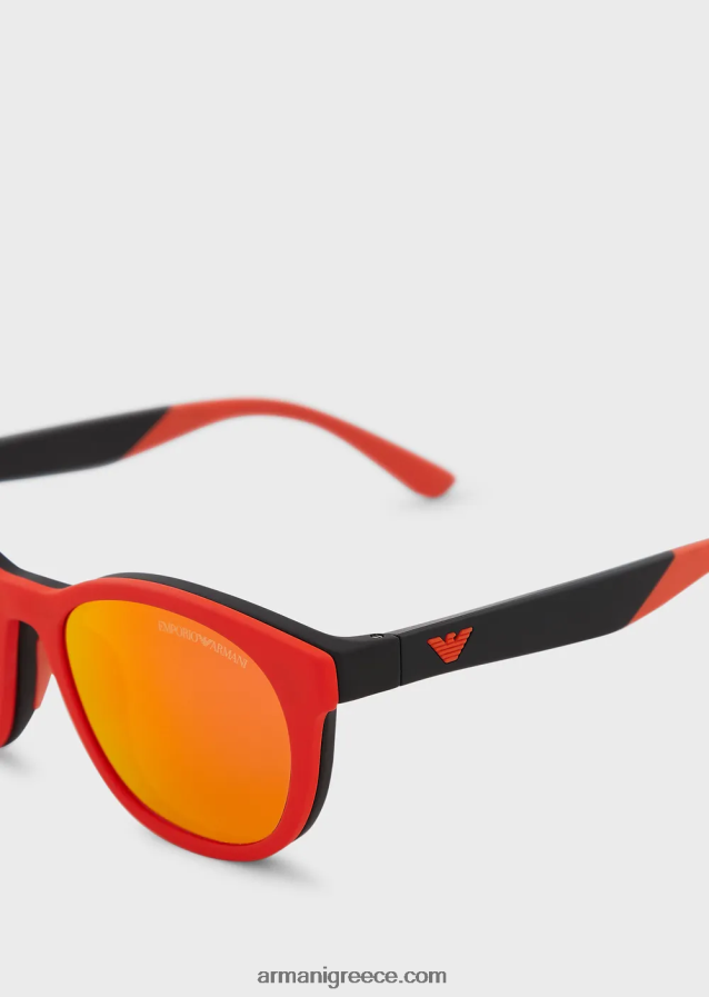άνδρες Armani γυαλιά ηλίου junior σε σχήμα παντο με φακούς με κλιπ 4046R62336