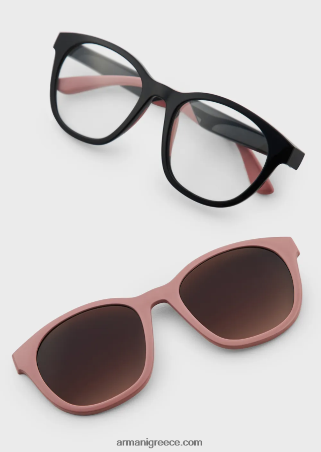 άνδρες Armani γυαλιά ηλίου junior σε σχήμα παντο με φακούς με κλιπ 4046R62338