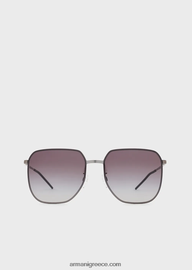 άνδρες Armani unisex τετράγωνα γυαλιά ηλίου 4046R62265 γραφίτης