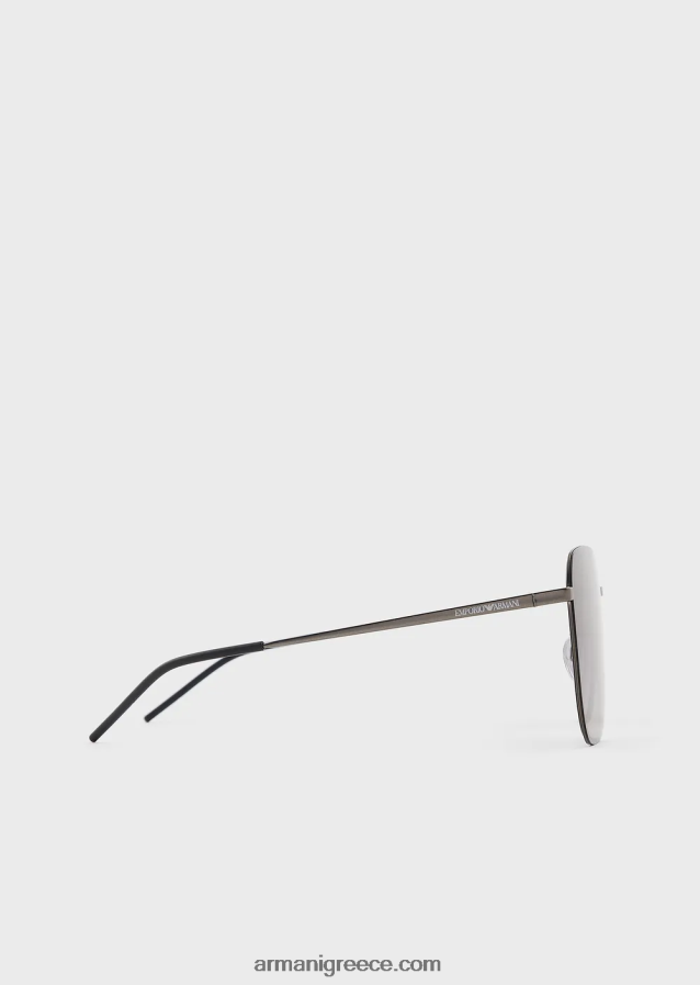 άνδρες Armani unisex τετράγωνα γυαλιά ηλίου 4046R62265 γραφίτης