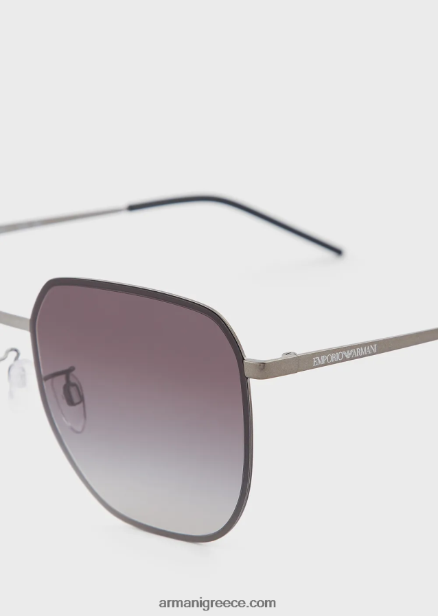 άνδρες Armani unisex τετράγωνα γυαλιά ηλίου 4046R62265 γραφίτης