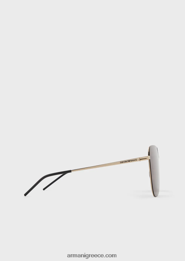 άνδρες Armani unisex τετράγωνα γυαλιά ηλίου 4046R62281 χρυσός