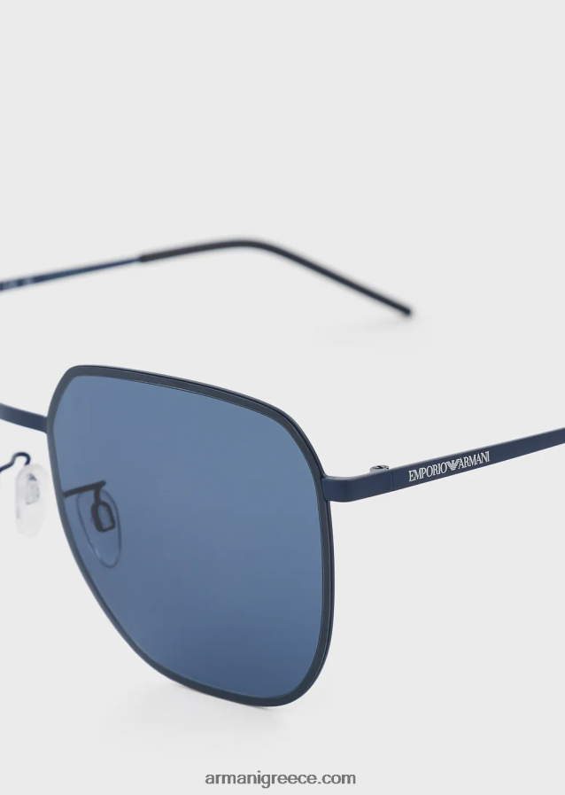 άνδρες Armani unisex τετράγωνα γυαλιά ηλίου 4046R62293 ΠΟΛΕΜΙΚΟ ΝΑΥΤΙΚΟ