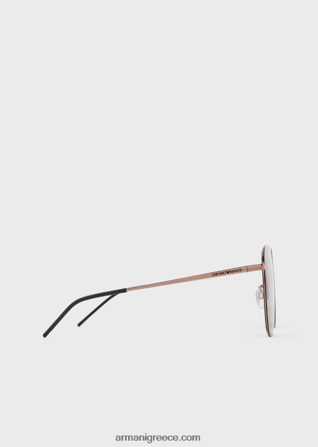 άνδρες Armani unisex τετράγωνα γυαλιά ηλίου 4046R62317 ροζ χρυσός