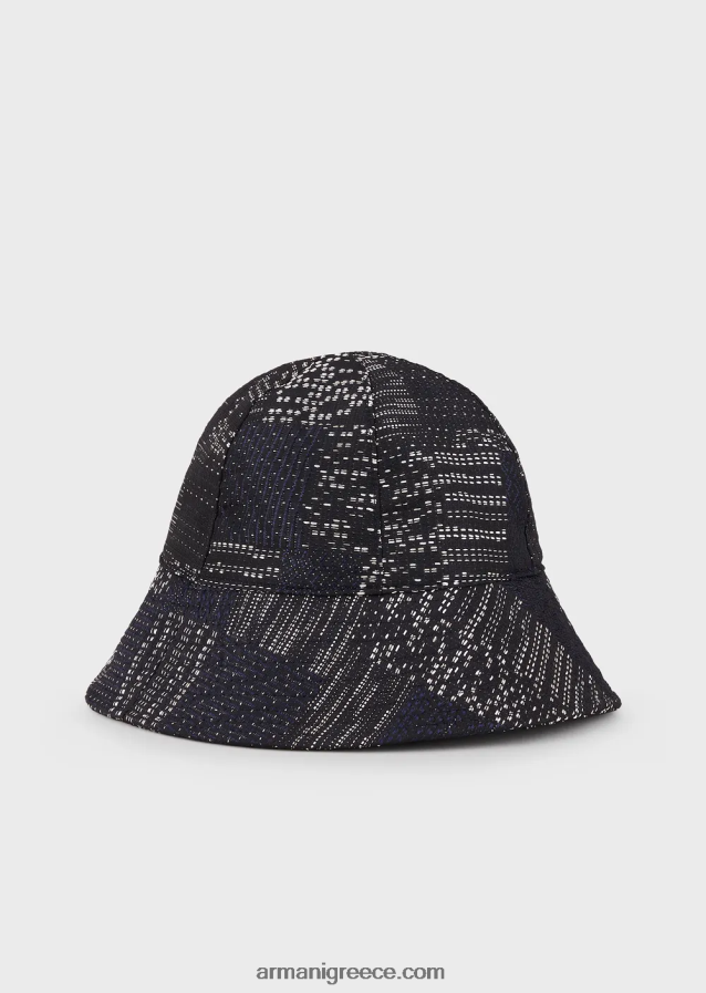 άνδρες Armani καπέλο ζακάρ βανίζ με συνονθύλευμα κλος 4046R62032 ναυτικό μπλε