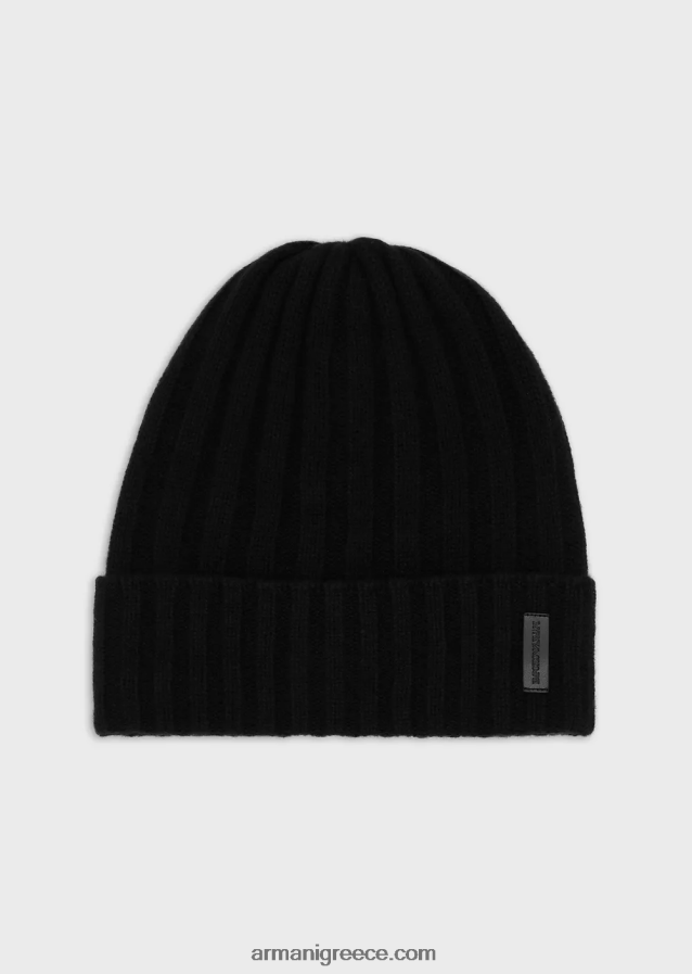 άνδρες Armani ραβδωτό παρθένο μαλλί με μείγμα φασολιών 4046R62039