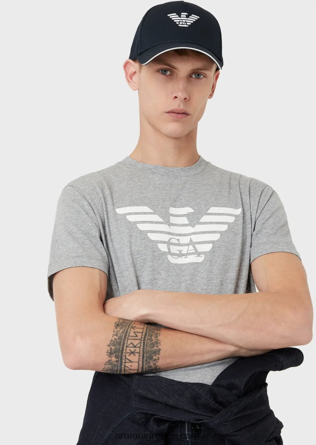 άνδρες Armani καπέλο μπέιζμπολ με αετό 4046R62048 ναυτικό μπλε