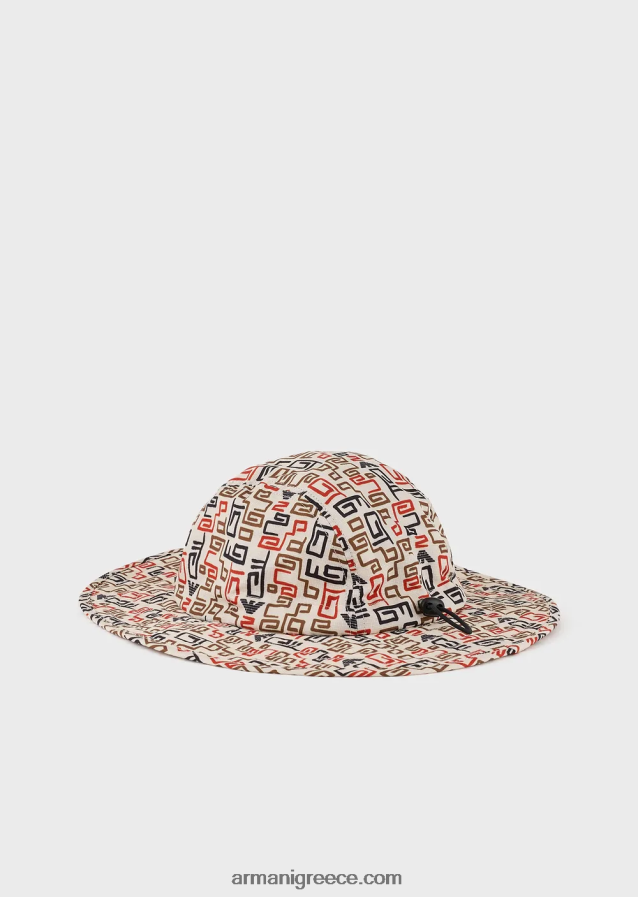 άνδρες Armani ανακυκλωμένο ripstop νάιλον καπέλο βιώσιμης συλλογής 4046R62055
