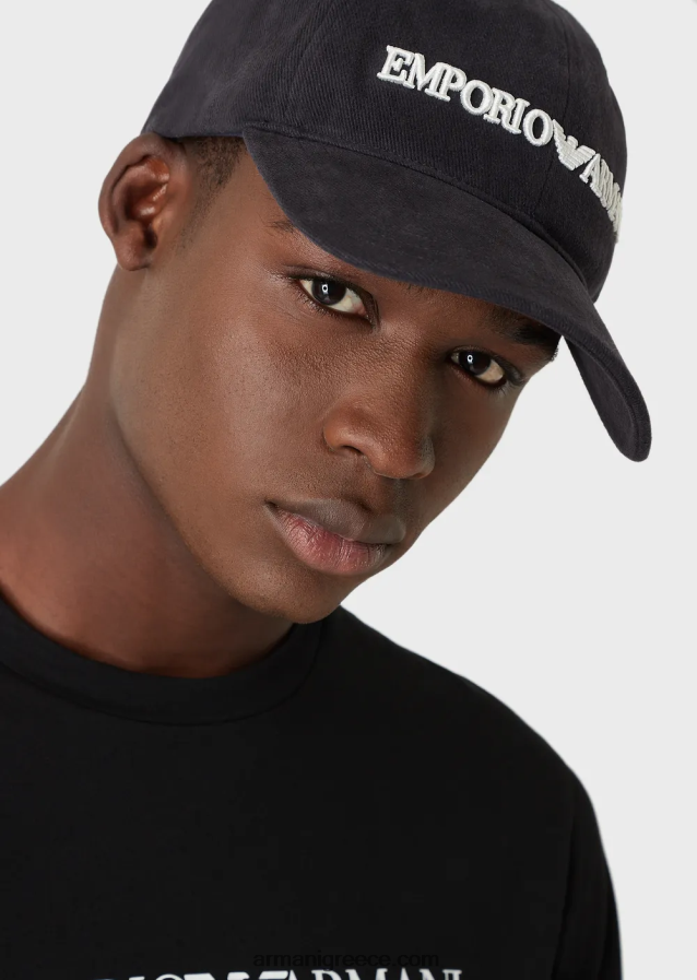 άνδρεςκαπέλο μπέιζμπολ με ανάγλυφο κέντημα emporio armani 4046R62043 μπλε