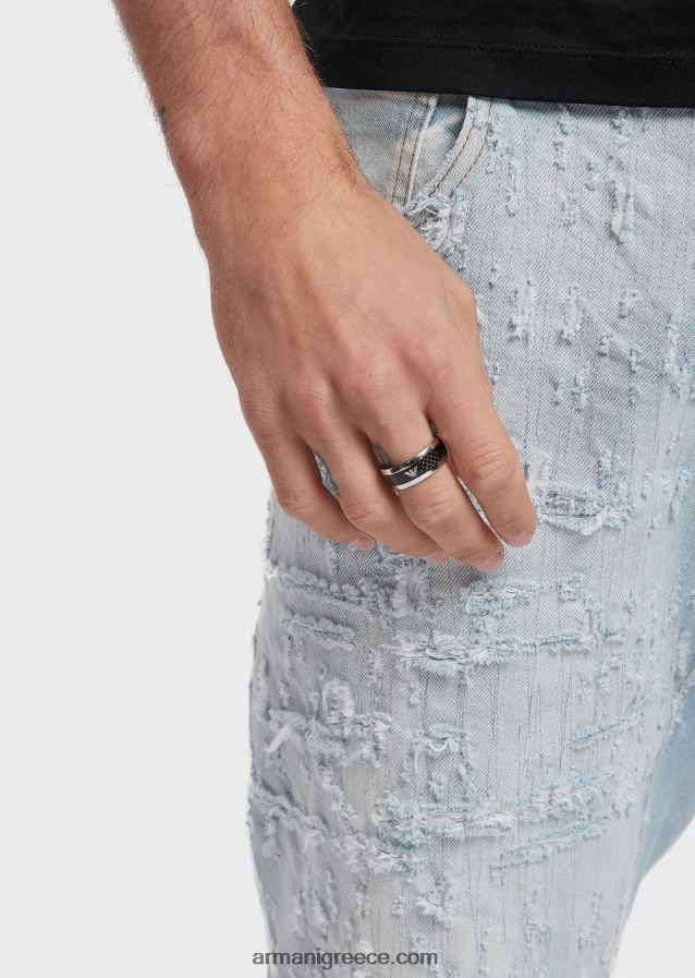 άνδρες Armani δαχτυλίδι από ανοξείδωτο χάλυβα 4046R62112