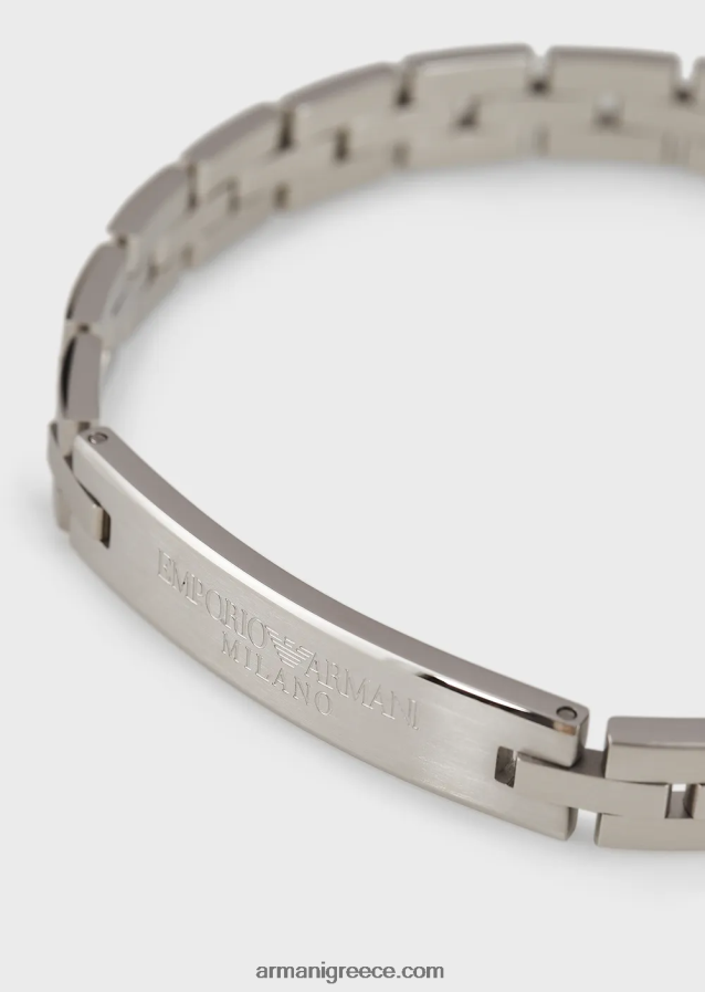 άνδρεςΒραχιόλι με αλυσίδα από ανοξείδωτο ατσάλι emporio armani 4046R62106 ασήμι