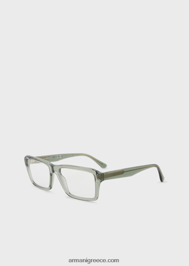 άνδρες Armani ορθογώνια ποτήρια 4046R62232 πράσινος